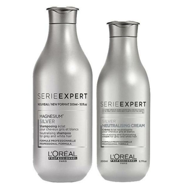 LOreal Professionnel Serie Expert Silver Shampoo / Conditioner 300ml | Purple Shampoo-1