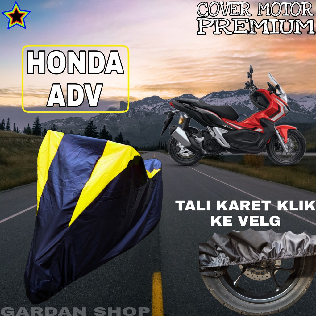 Sarung Motor HONDA ADV Hitam Kuning Body Cover Penutup Pelindung Motor Honda Adv PREMIUM