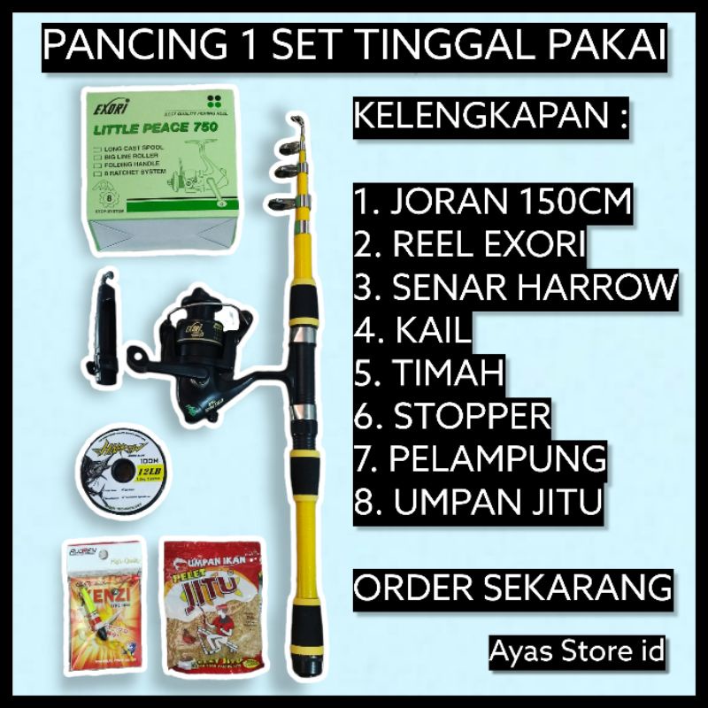 Promo 1 Set Pancing Lengkap Tinggal Pakai