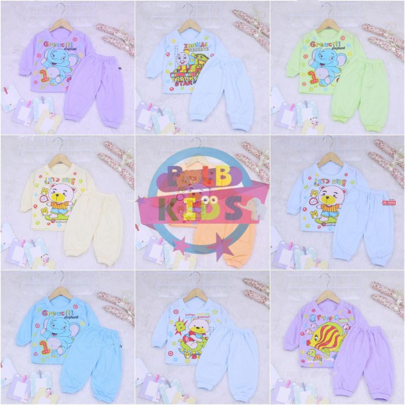 Baju Tidur Bayi Perempuan Laki Laki 0 12 Bulan Sleepsuit Unisex Karakter Kartun Lucu Bahan Premium