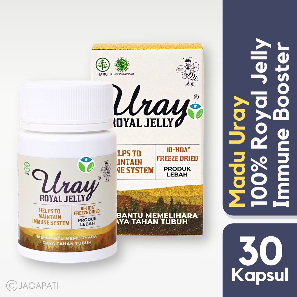 Madu Uray Royal Jelly Suplemen Daya Tahan Tubuh 30 Kapsul