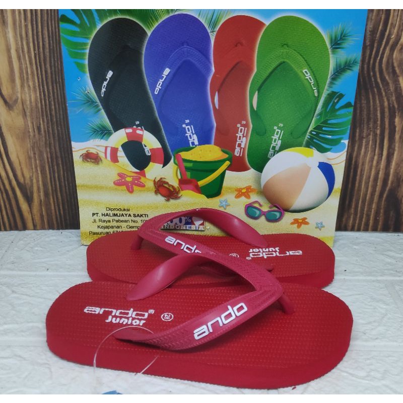 SANDAL ANDO flip plop HAWAII ANAK 28-34 harga murah meriah