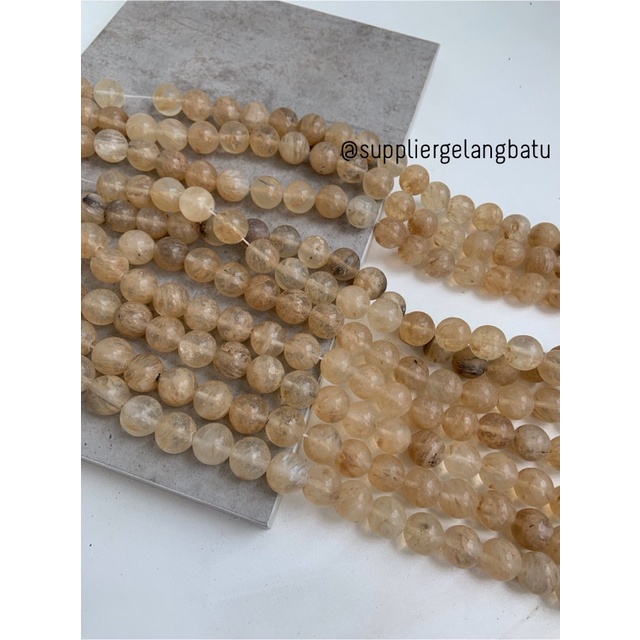 natural batu CITRINE kuning 16mm kristal yellow citrin media kesehatan