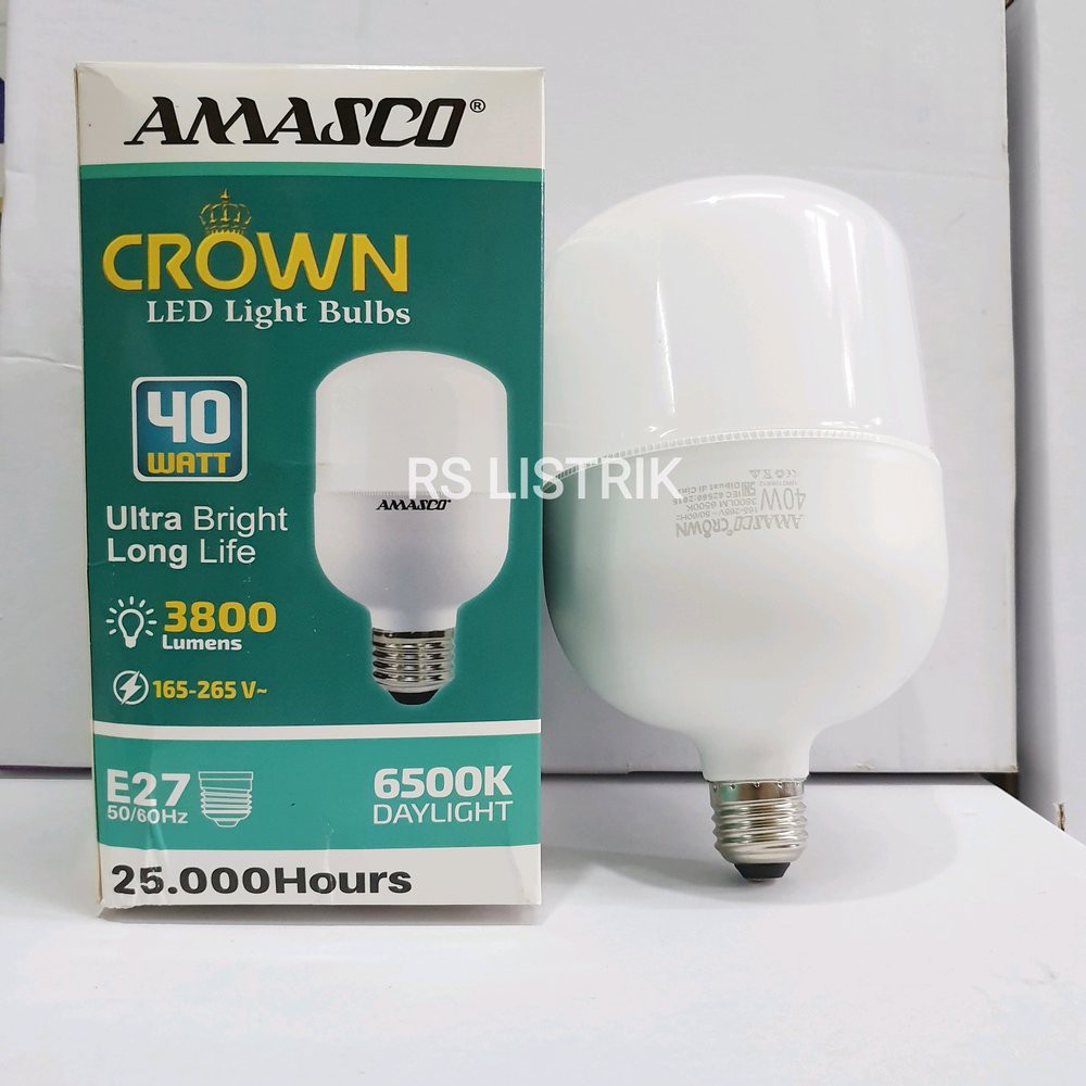 AMASCO CROWN LAMPU LED CAPSULE 40W CAHAYA PUTIH GARANSI 1 TAHUN