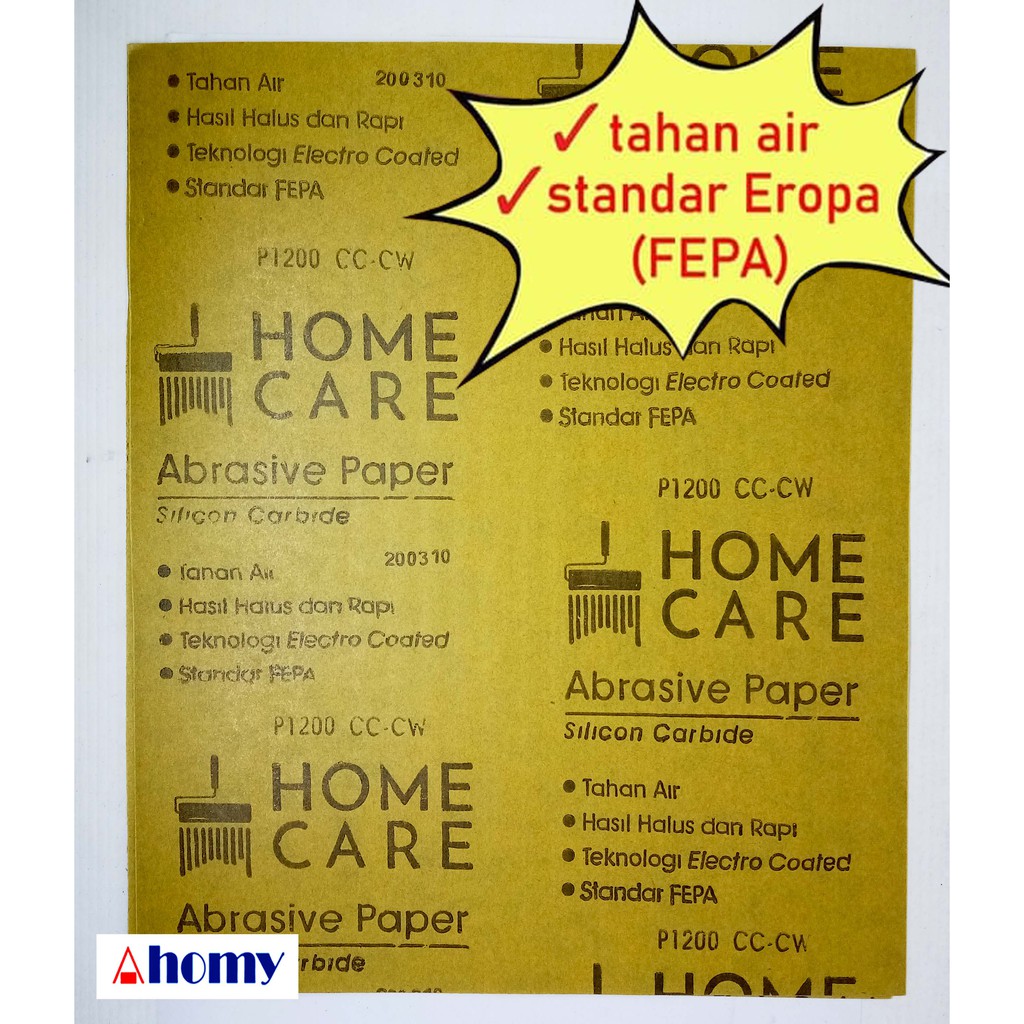 amplas kertas grit 1200 homecare rempelas abrasive paper