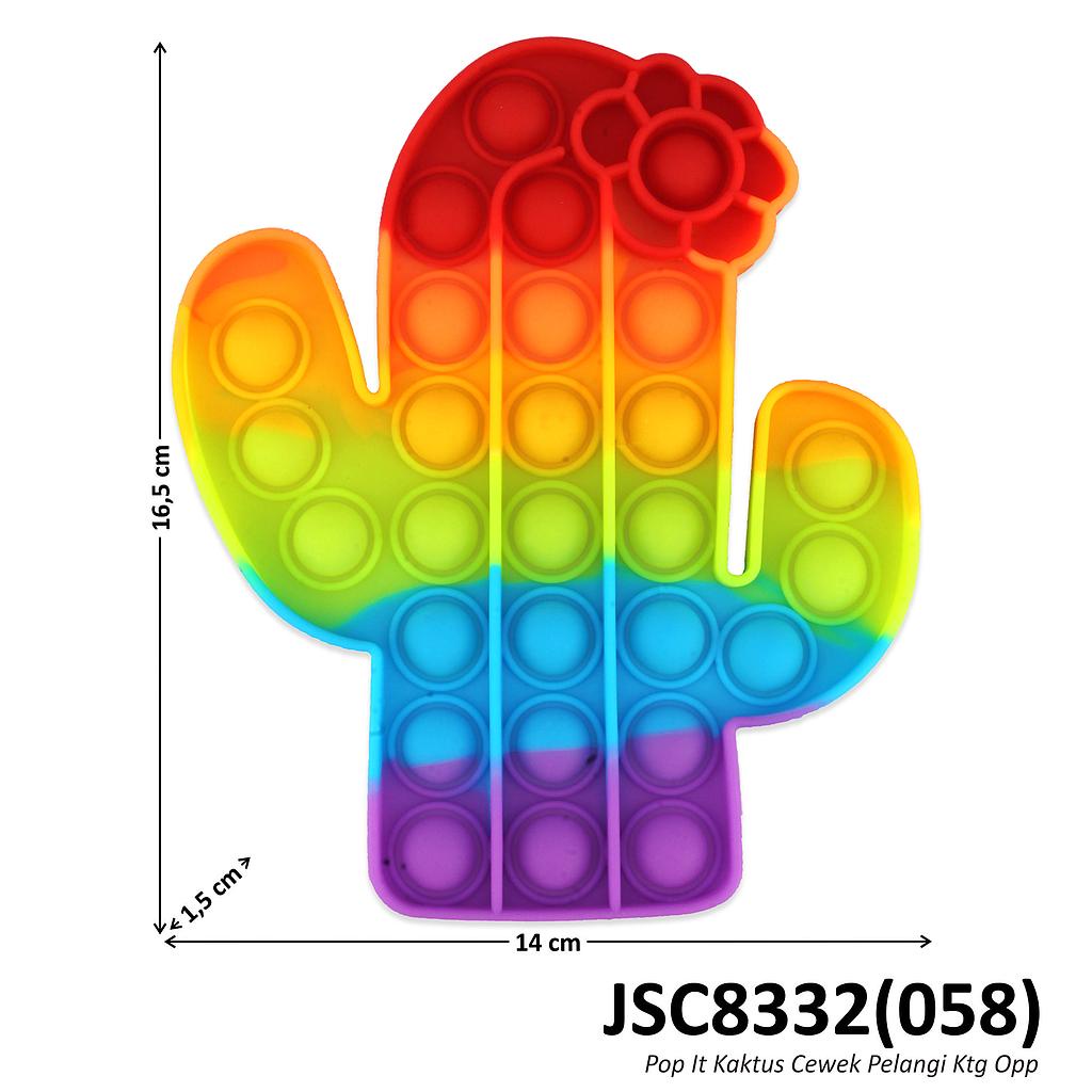 POP IT RAINBOW Mainan Anak Fidget Toys Game Toys-Kaktus