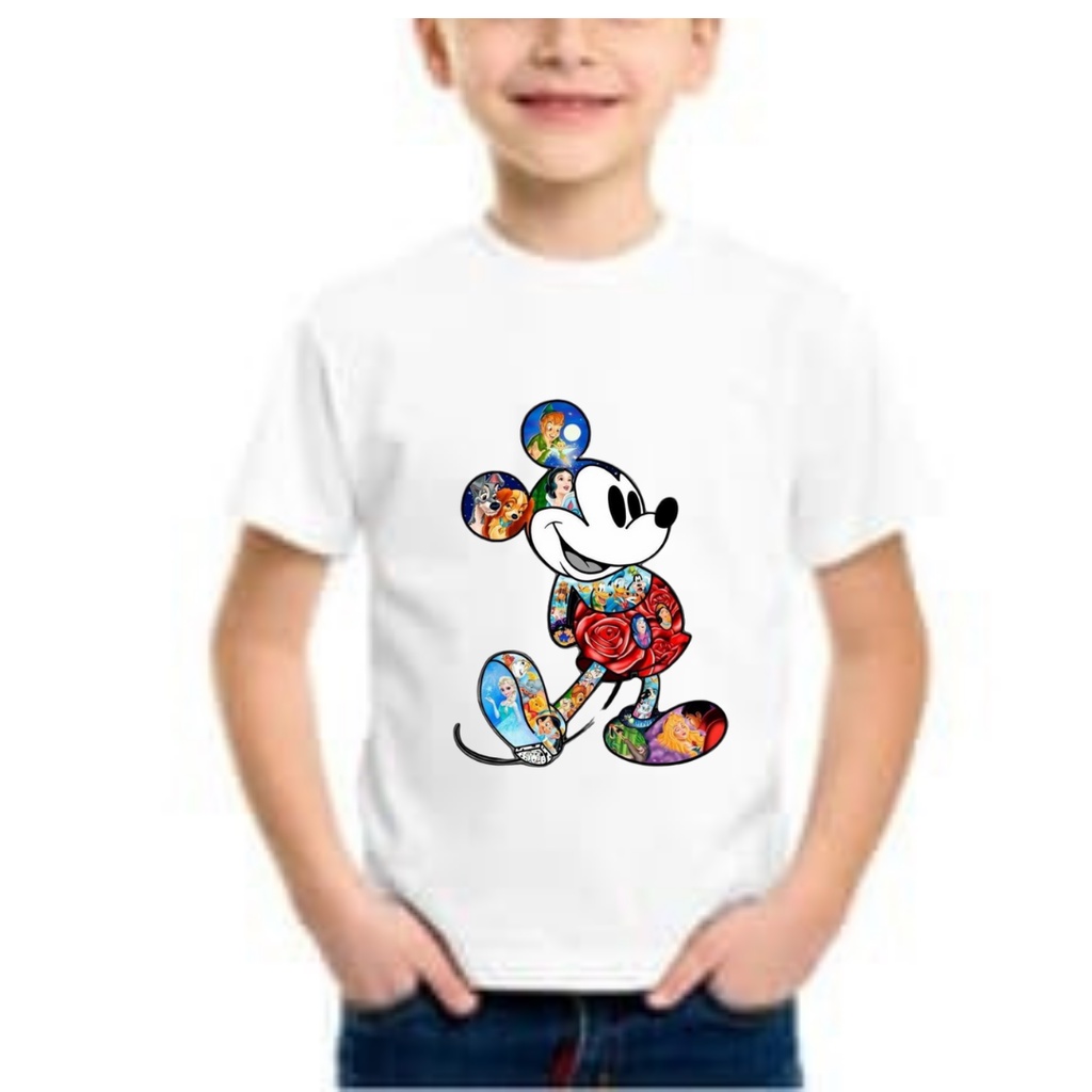 Clothing May - Kaos Karakter Mickey Mouse  Karakter Kaos Anak Koas Anak Karater Distro Kekinin T Shirt Tshirt T-Shirt Premium Murah
