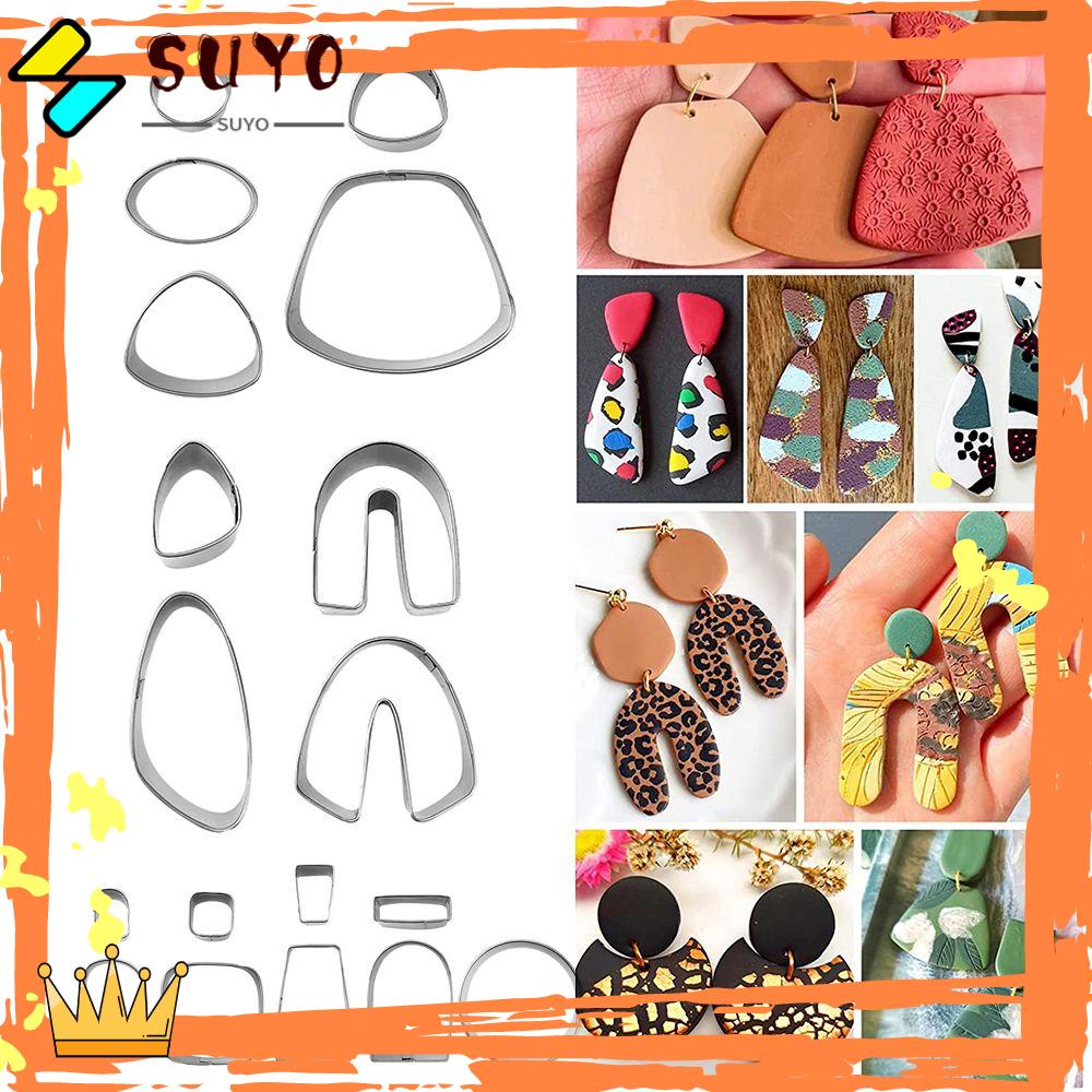 Suyo 118PCS / Set Cetakan / Cutter Polymer Clay Untuk Membuat Perhiasan / Kerajinan Tangan DIY