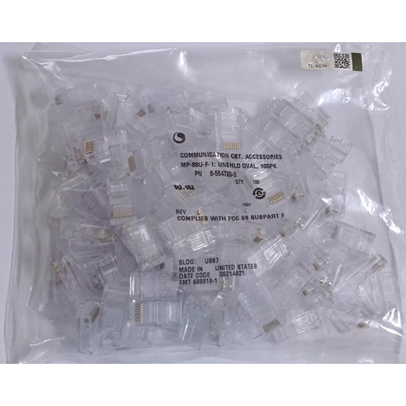 connector RJ45 amp ori isi 100pcs