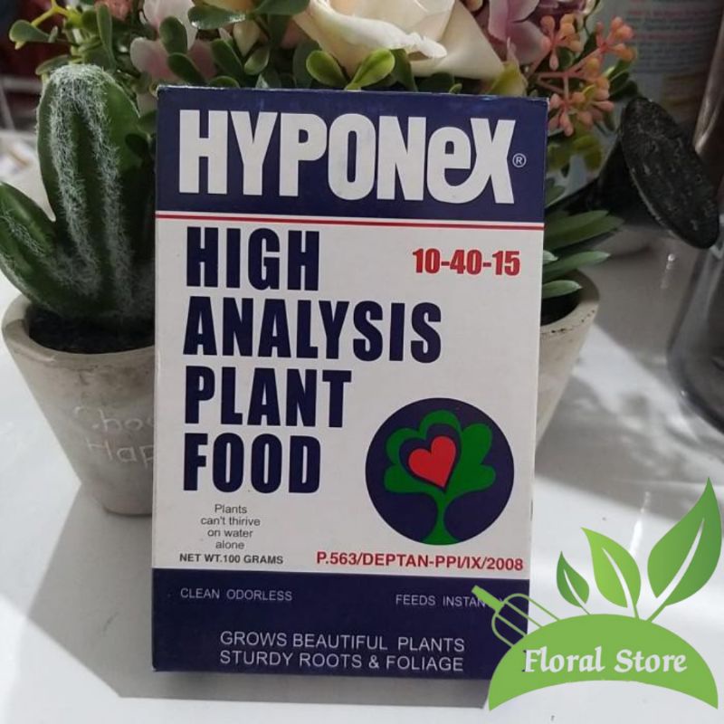 Pupuk HYPONEX 104015 BIRU 500Gram Kemasan 100gr