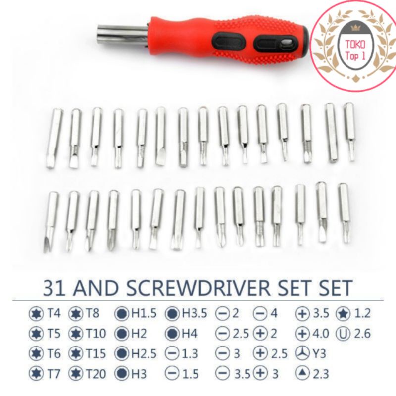 Obeng Set Multifungsi/Obeng Magnetic 31 in 1