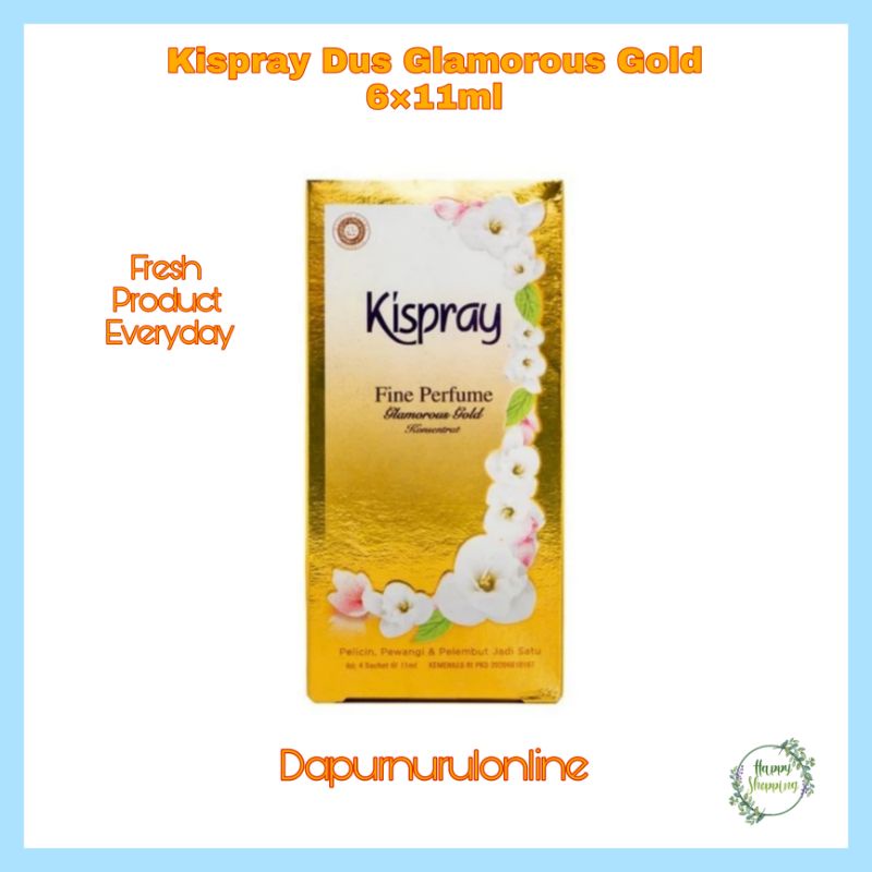 Kispray Dus Glamorous Gold 6×11ml