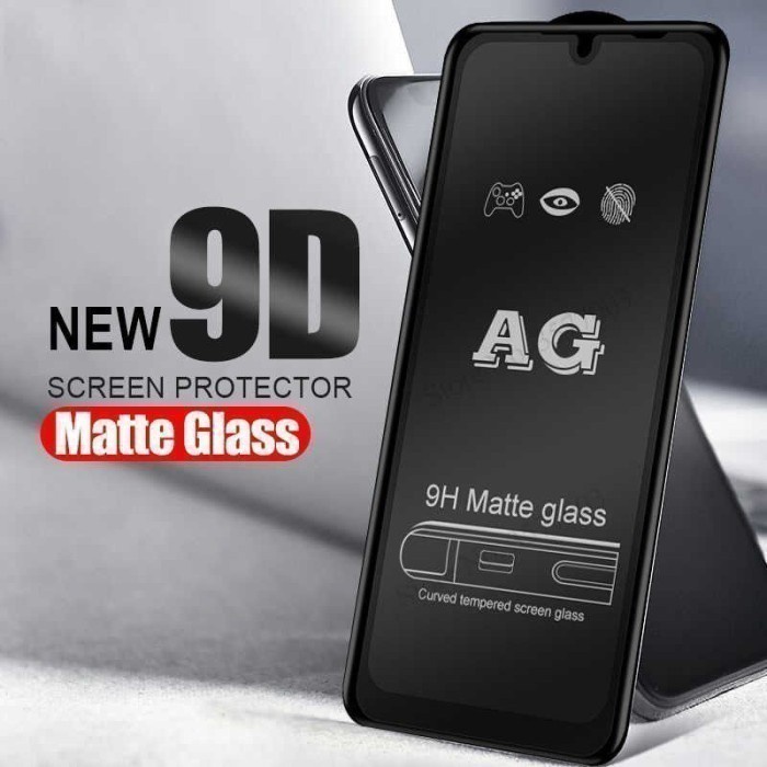 REDMI A1 10 5G 10A 10 REDMI 9 9A 9C 9T TEMPERED GLASS FULL COVER MATTE ANTI MINYAK ANTI GORES KACA TEMPRED SCREEN GUARD GLARE PELINDUNG LAYAR REDMI10 REDMI 10 4G