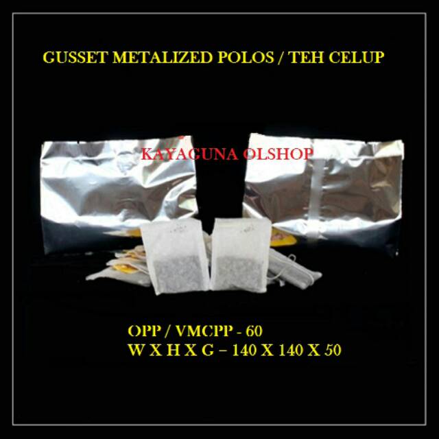 

Gusset / kemasan kantong teh celup ukm