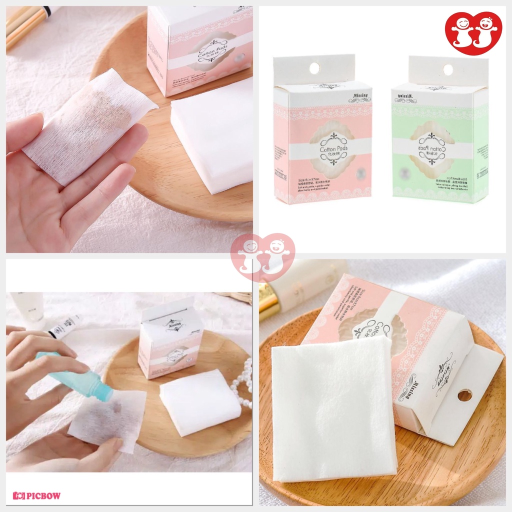 Kapas Toner Facial Cotton Pads 40 lembar/Kapas Tipis Make Up/Kapas Wajah Muka/Pembersih ToneR