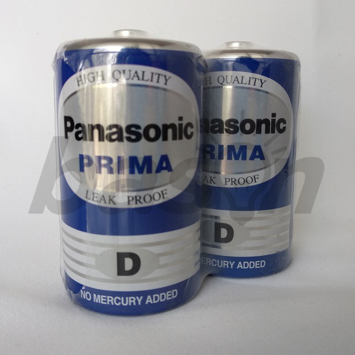 Baterai Panasonic D Prima Blue (isi 2 pcs) - Batere Besar