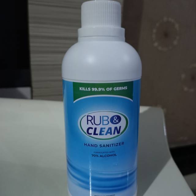 Hand sanitizer rub and clean