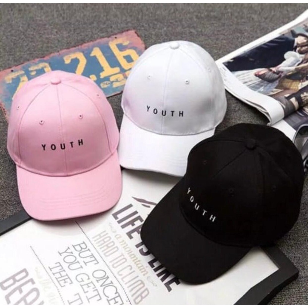 Fashion Topi Pria Wanita Fashion Musim Panas Solid Baseball Hitam Putih Bahan Canvas