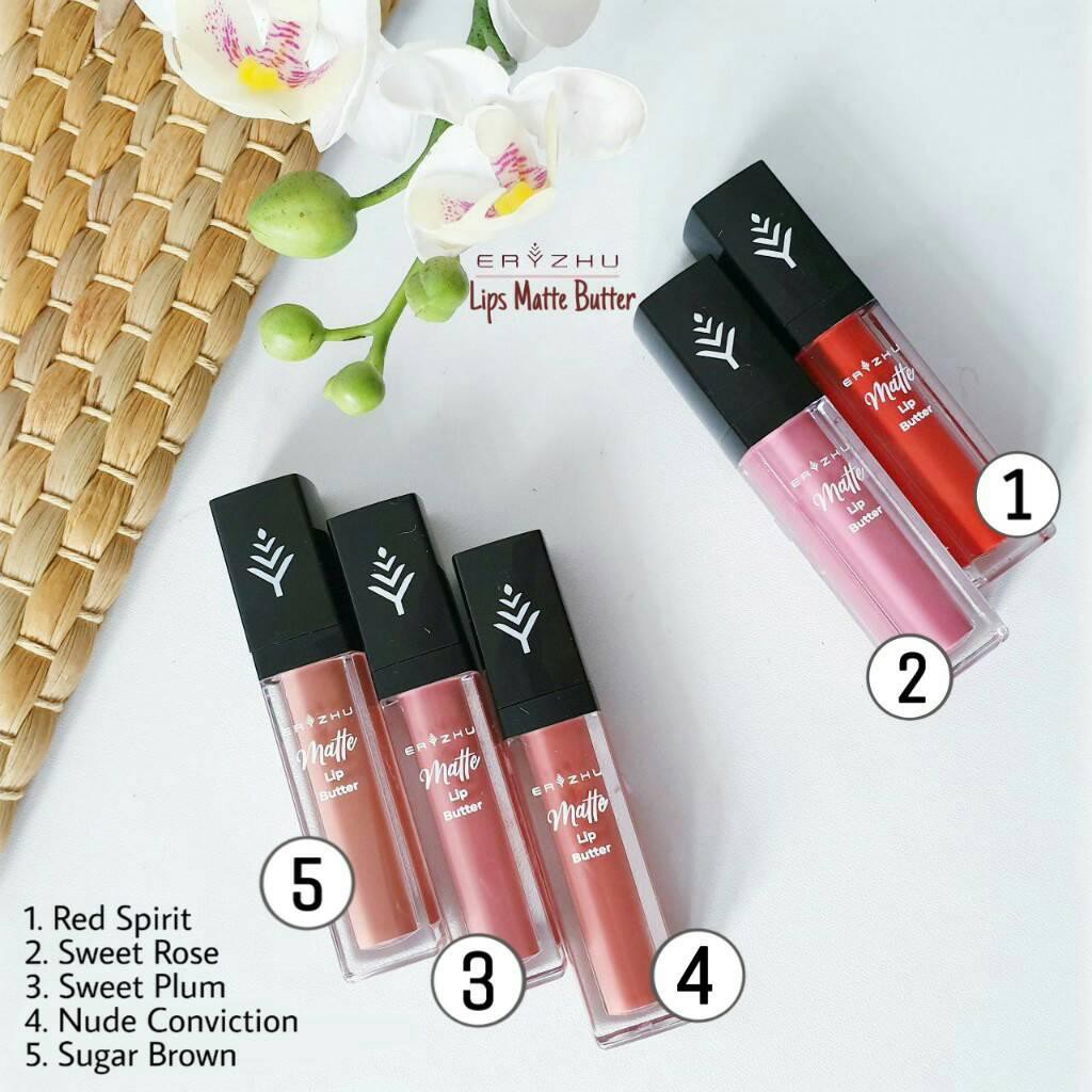 Eryzhu Lips Matte Butter lipstik ringan di bibir dan tidak cepat luntur/ Lip care terlaris