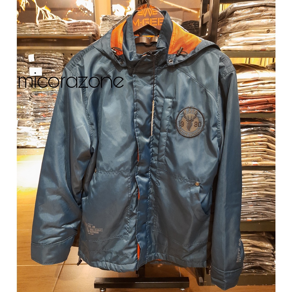 Jaket Hoodie Pria Original MGEE 3451C Outdoor Outerwear Hunter 008 Blue