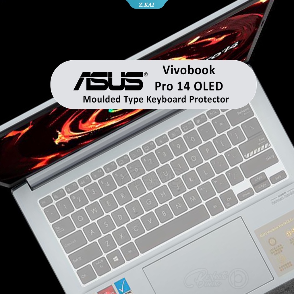 Stiker Pelindung Keyboard OLED 14 &quot;Bahan Silikon Anti Air Untuk ASUS Vivobook Pro 14&quot;