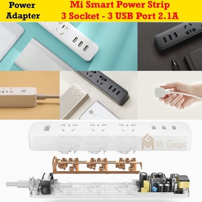 Smart Power Strip Plug with 3 USB Port 2A