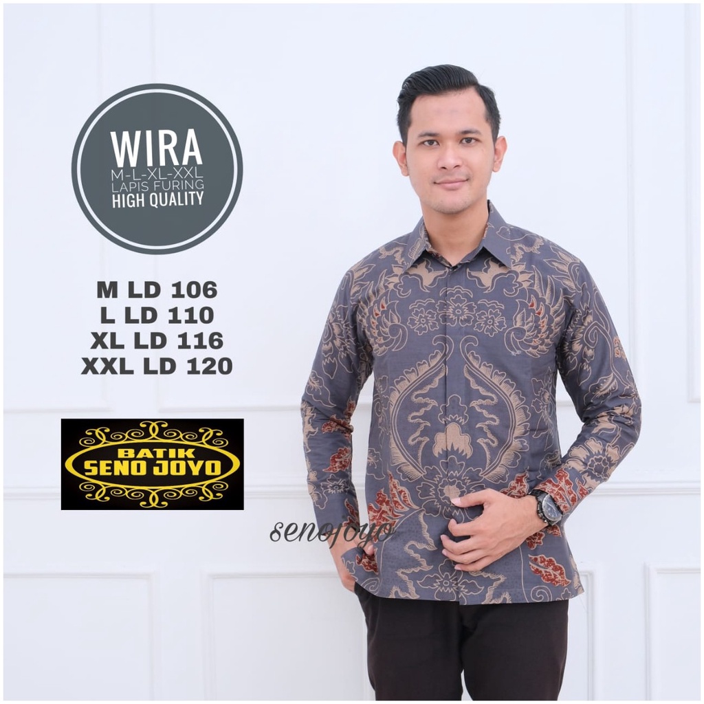 WIRA SENOJOYO KEMEJA BATIK PRIA SOLO LENGAN PANJANG LAPIS FURING ATASAN PREMIUM MODERN PEKSI ABANG PEKSI SEJAGAT LAKSONO JANTAKA DEWANTA WULU ABANG PEKSI SEMULUR WIJOYO SEKAR MERANTI PURBOYO PEKSI SEJAGAD KUSUMO AJI BATIKSOLOAMANAH BATIK SOLO AMANAH