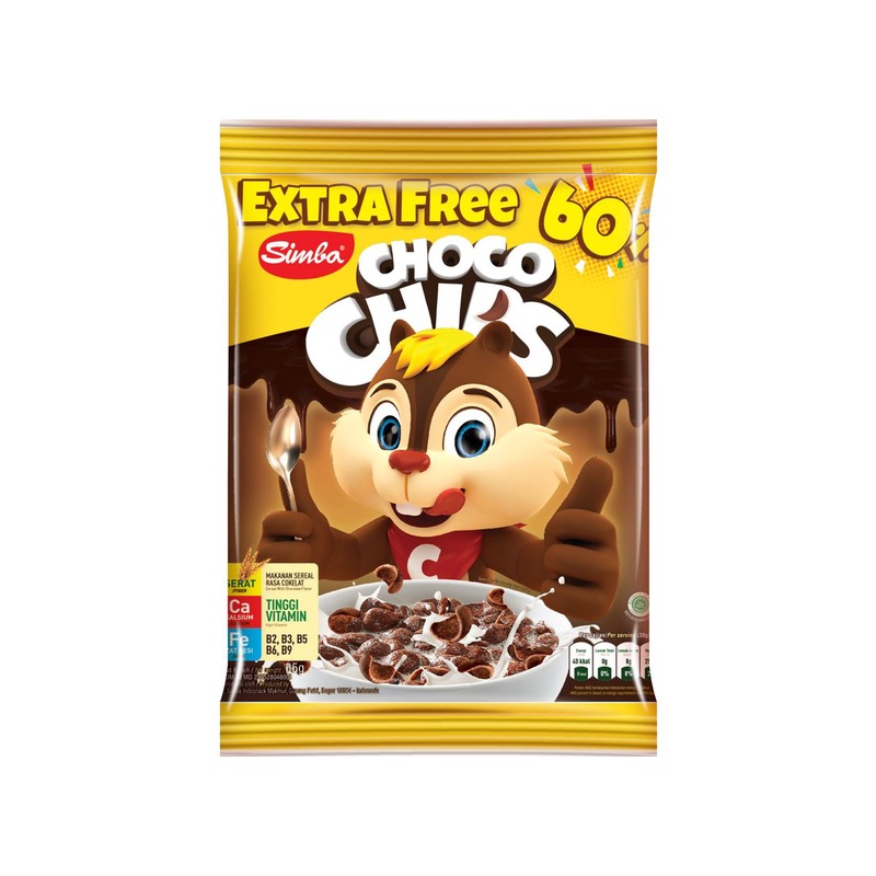 

Simba Cereal Choco Chips Cokelat 55G - Alhanan/04