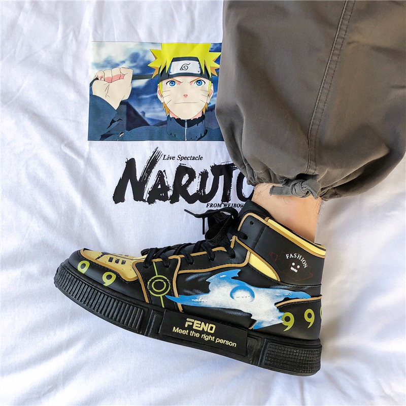 Anime Naruto Casual Santai Cosplay Sports Sepatu Import Pria Running Sneaker Kets Lentur Murah Nyaman Cowok Dewasa Lentur 197