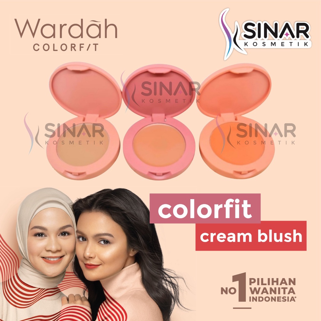 ✦SINAR✦ Wardah Colorfit Cream Blush 3gr