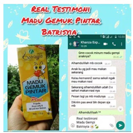 Batrisyia Suplemen Penggemuk Badan Anak / Madu Gempi / Madu Sehat Anak