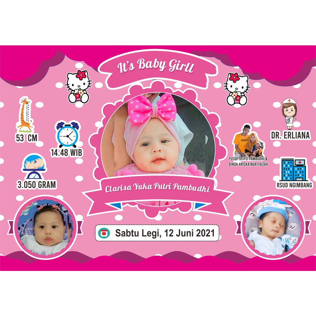 CETAK BIODATA BAYI UKURAN BESAR 17R/12Rs (48x32)cm-24