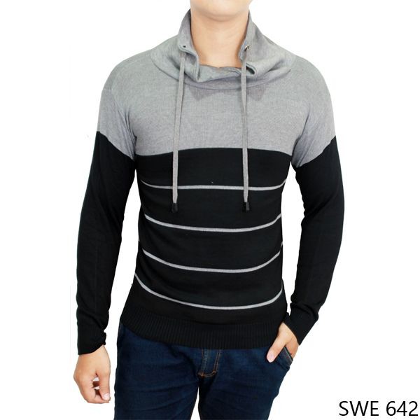 Sweater Pria Terbaru Rajut Kombinasi Warna – SWE 642