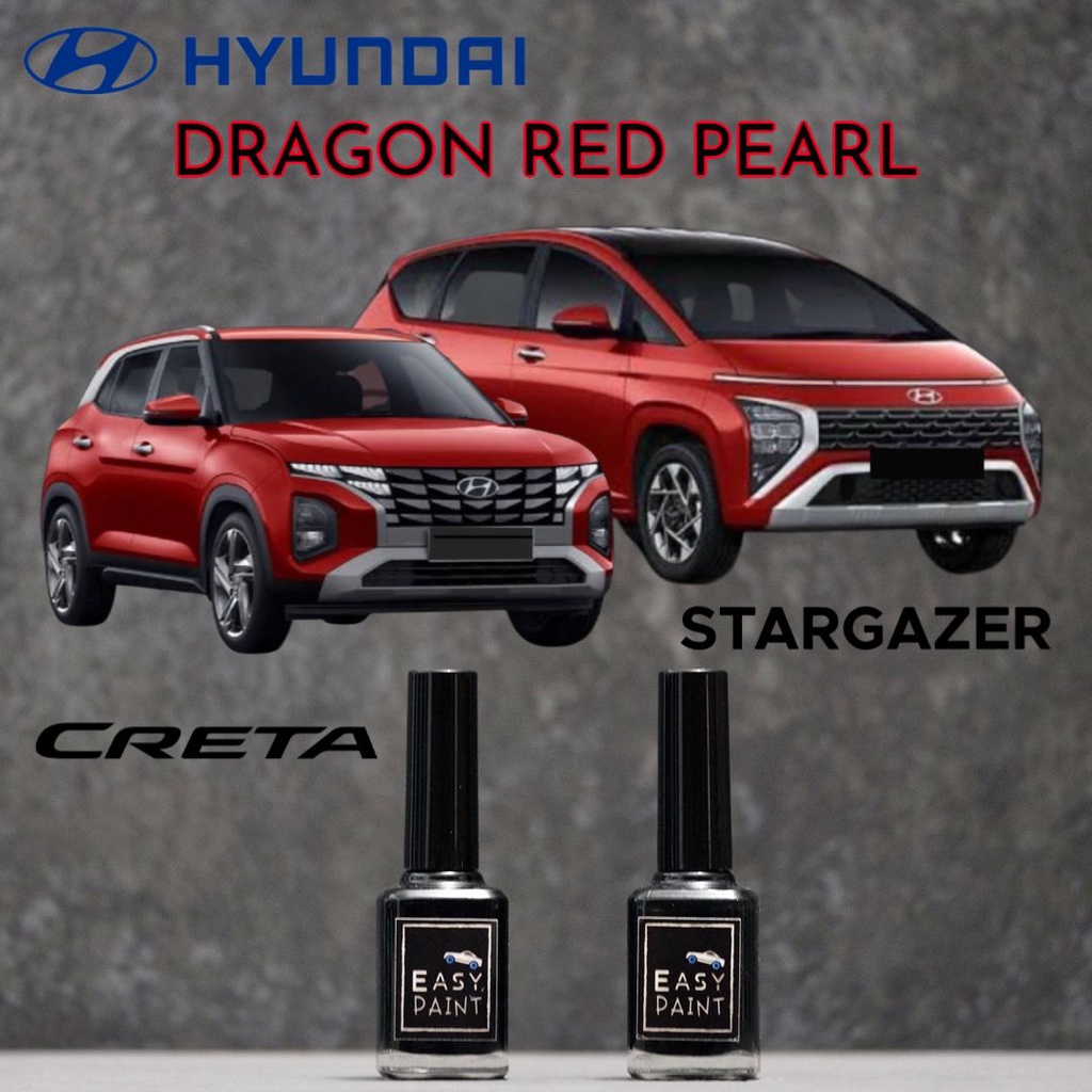 Cat Oles Mobil Dragon Red Pearl Hyundai Creta Stargazer Merah Metalik 15ml