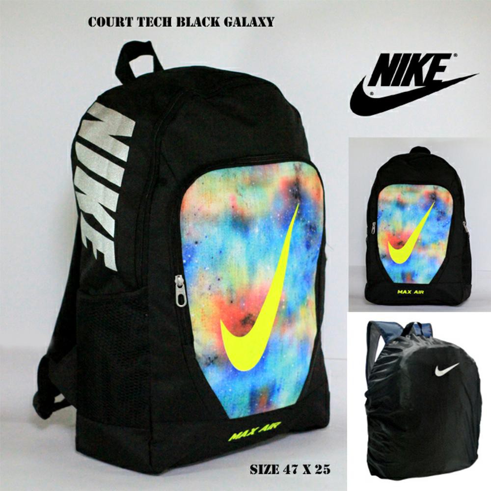 tas ransel nike max air court tech black galaxy free raincover tas bola nike court tech ransel tas