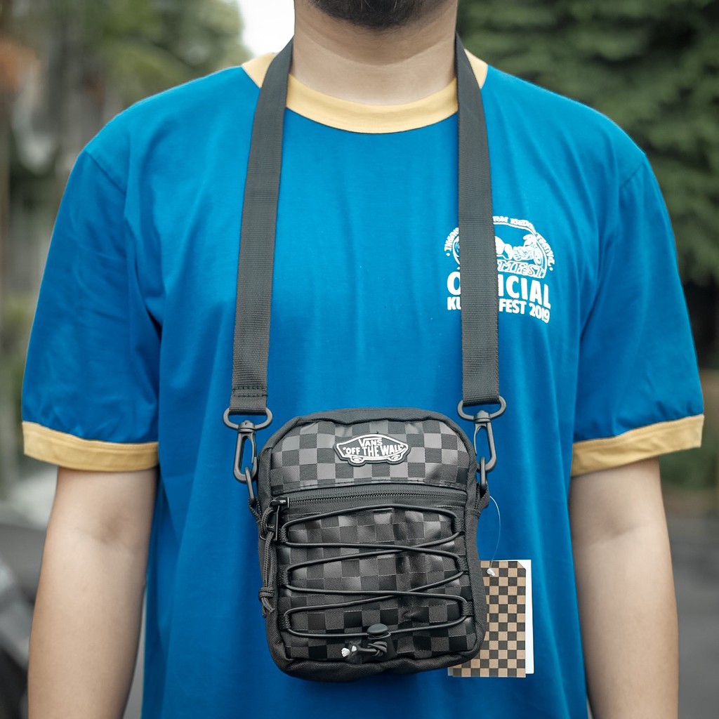 Vans Shoulder Bag Checkerboard Black