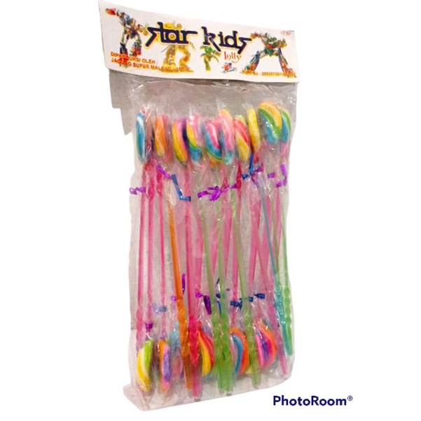 

Permen Lollypop Pelangi