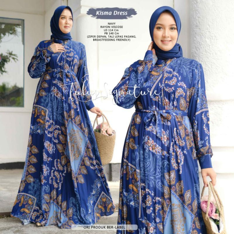 KISMA DRESS - Gamis Muslim Syari - Gamis Busui - Gaamis Premium Murah - Gamis Terbaru - Gamis Dewasa