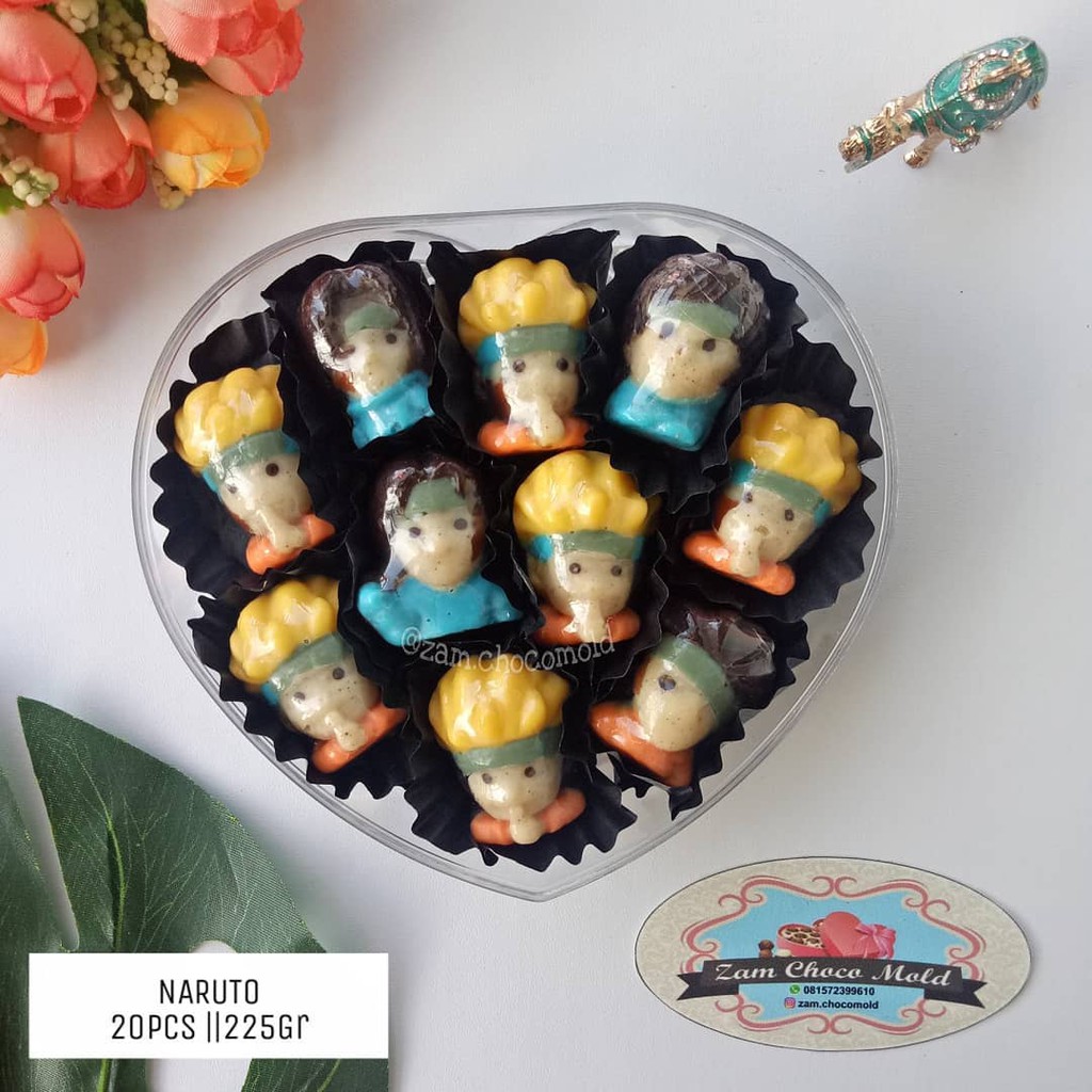 

Coklat karakter toples/coklat lebaran/coklat unik/coklat karakter NARUTO