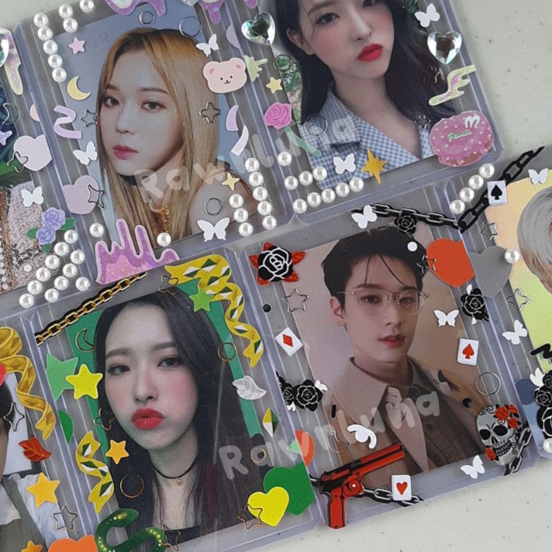 [BATCH3] Top Loader Ultra Pro 3D Harry Potter deco sticker decorated sleeve photocard pc gothic cute