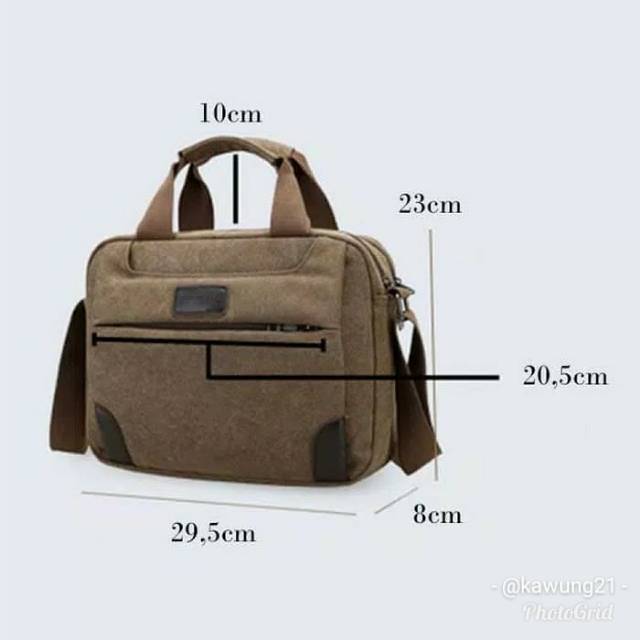 TP22 Tas Selempang Kanvas Pria Sling Shoulder Bag Cowo Keren Modis