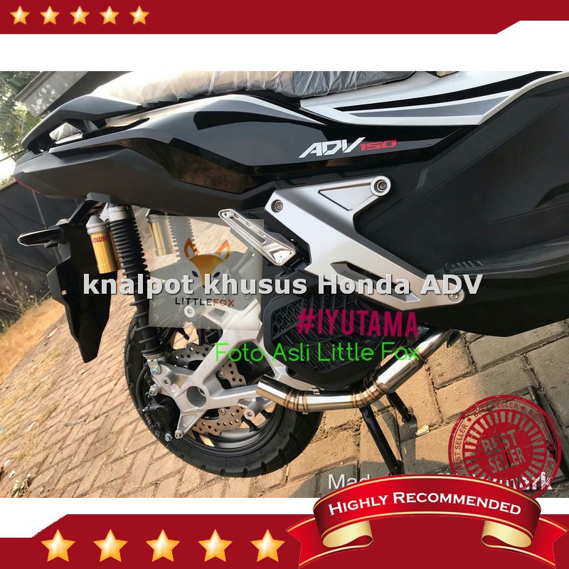 Harga KNALPOT HONDA ADV 150 STANDAR RACING WITH POWER BOMB FULL STAINLESS AGTUNED PREMIUM