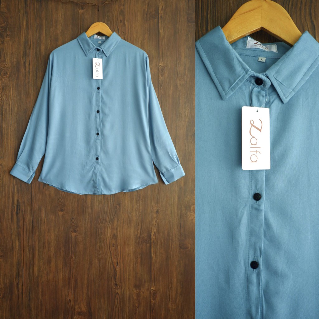 BASIC rayon kemeja by ZALFA OUTFIT-Wardah (R.Twill)
