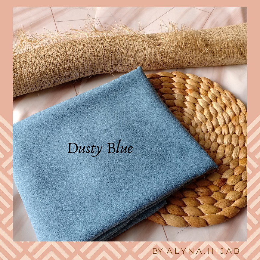 Khimar Diamond Ped /hijab syar'i / terbaru / bergo-Dustyblue