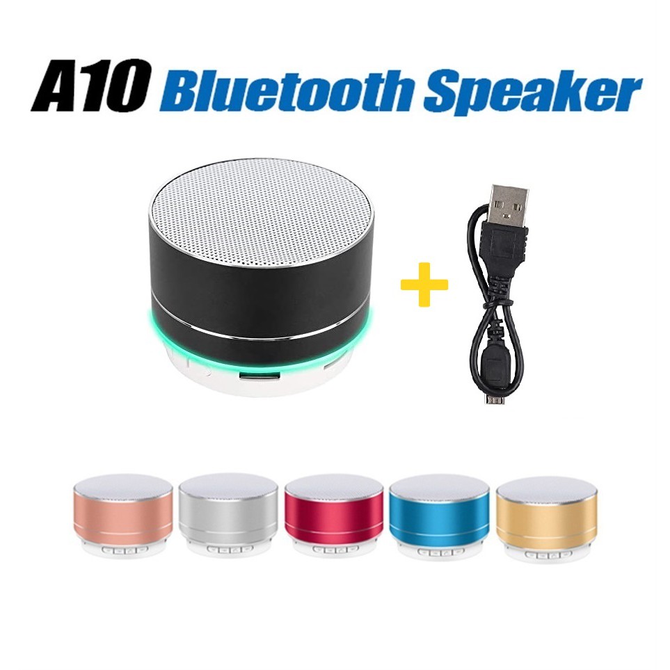 Speaker A10 wireless bluetooth dengan lampu led rainbow