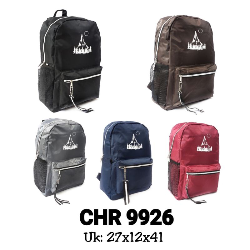 Ransel Anti Air CHR Tas Sekolah Kerja Waterproof Pria Wanita Tebal