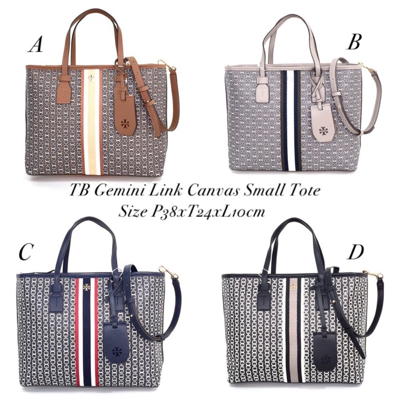 Tory Burch Gemini Link Canvas Small Tote
