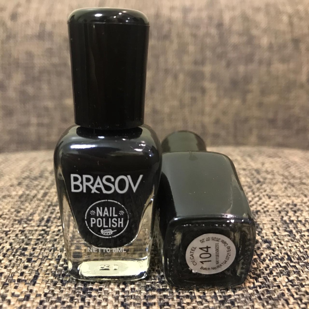 BRASOV Nail Poils Black | Cat Kuku Hitam