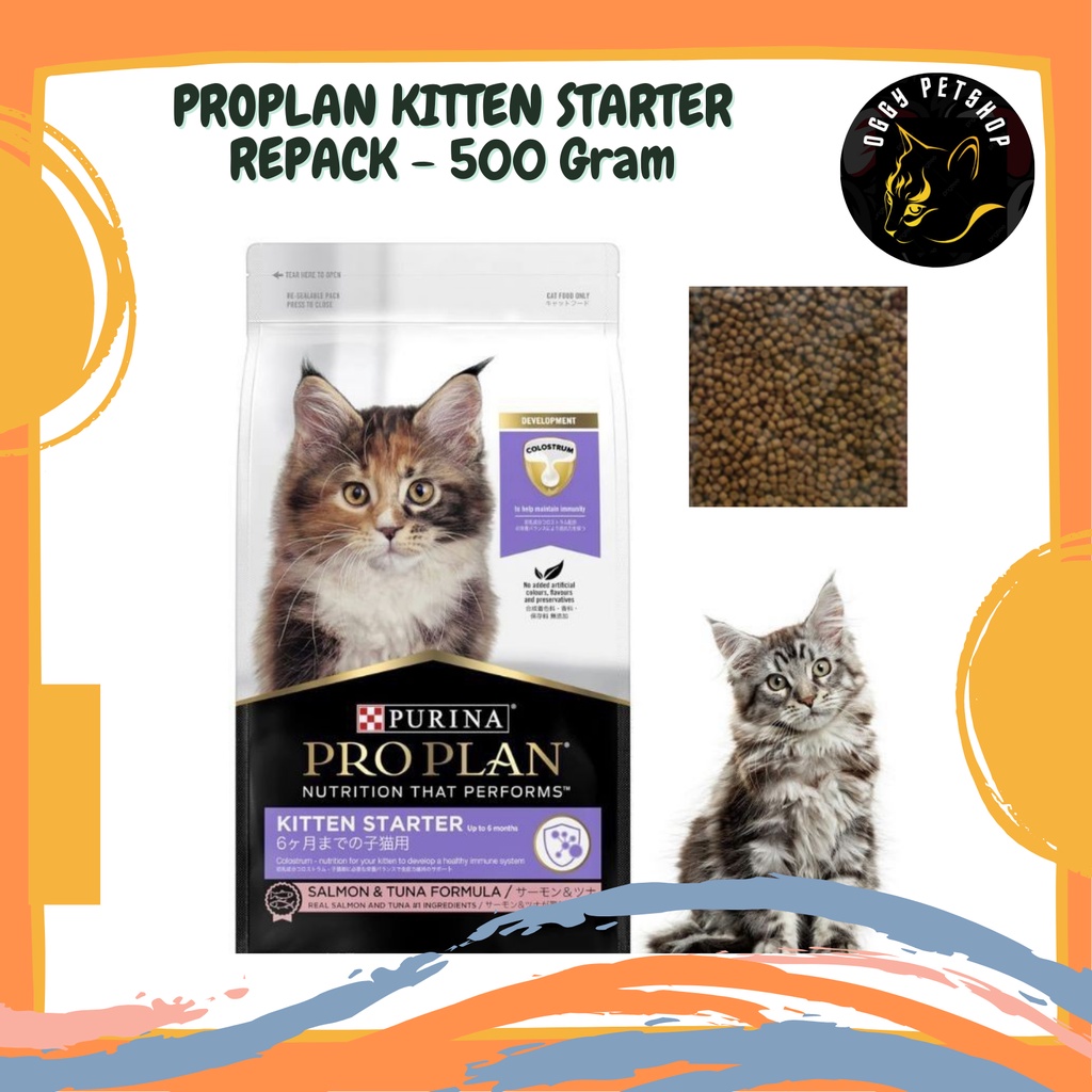 Makanan Kucing PRO PLAN Kitten Starter Salmon &amp; Tuna Formula 500gr | PROPLAN KITTEN STARTER 500gr