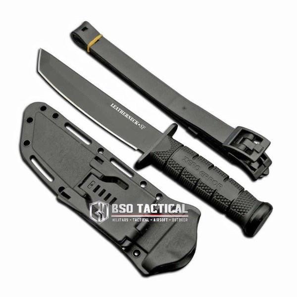 Big Sale Terlaris Qhozi Pisau Tactical Zero Error Military Knife With Holster Tanto Knife - Hitam, S